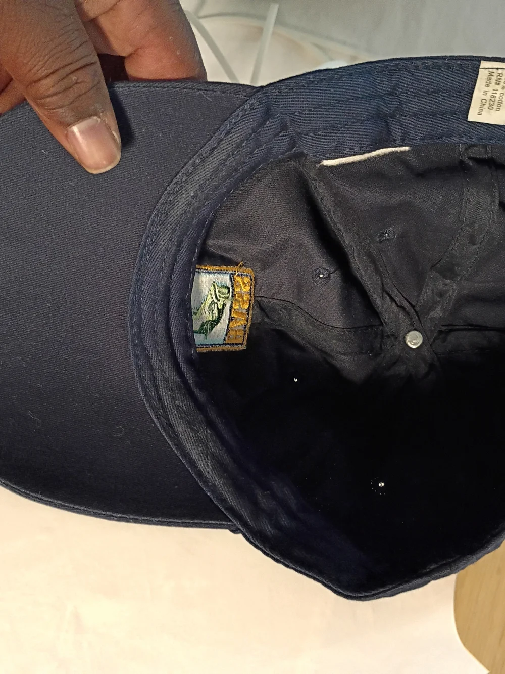 Navy Embroidered Bass MastersLogo Cap